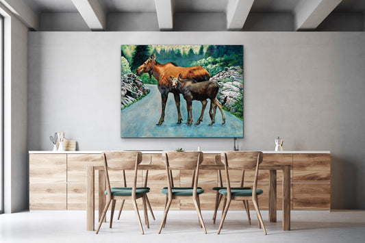 ORIGINAL-Moose and Calf