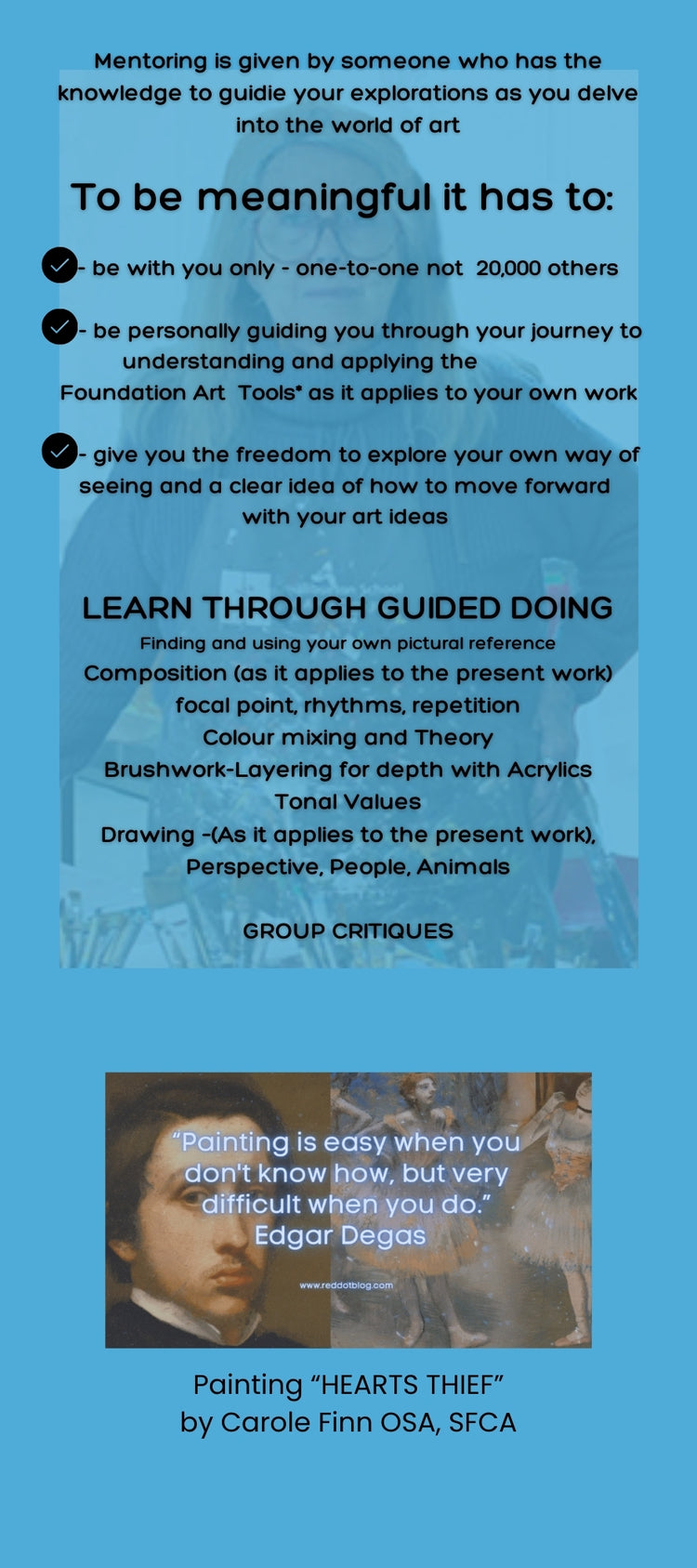 Art Classes-Online Mentoring