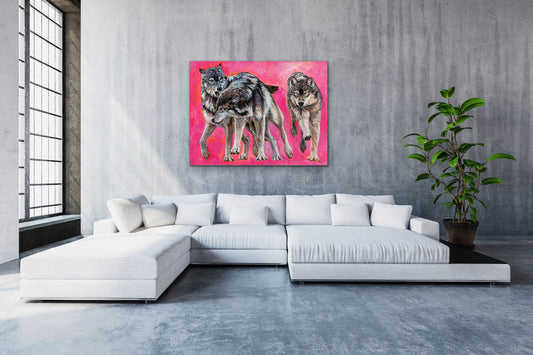 ORIGINAL- Wolves Running