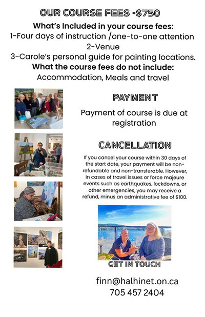 Art Classes-FALL Vacation Art Retreat-OCT.20 to OCT.23,2025