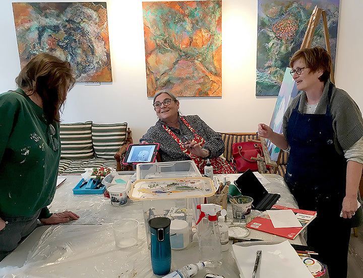 Art Classes-InStudio- ACRYLIC WORKSHOP Class A-2 days;$195. Class B-2 days $195 Every Month