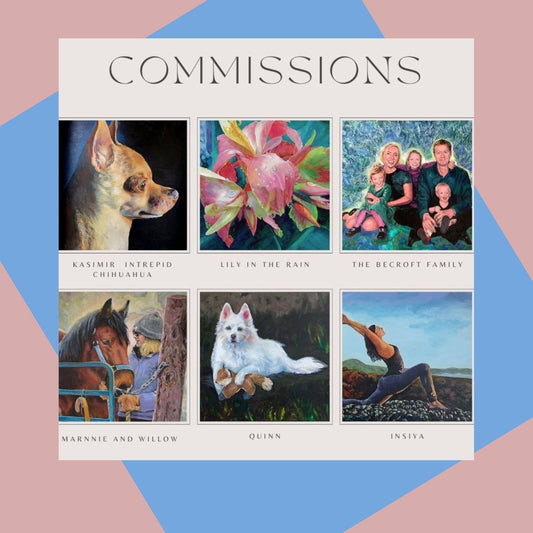 Commissions-Animals, People, Landscapes, Floral
