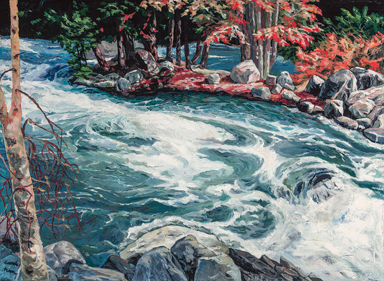 Minden_ White Water_below Falls _buffin rock 
